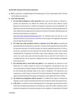 5/28/2020 Section 3423. Oriental Fruit Fly Interior Quarantine A. Pest. A