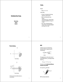 Distribution Ray Tracing Academic Press, 1989