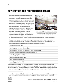 Daylighting and Fenestration Design