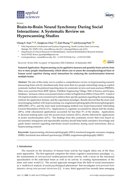 A Systematic Review on Hyperscanning Studies