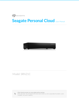 Seagate Personal Cloud User Manual