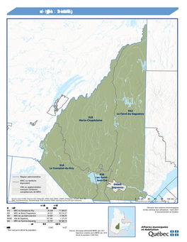 Région Administrative 02 : Saguenay