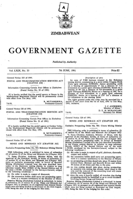 Government Gazette