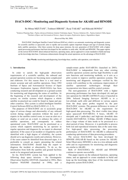 Monitoring and Diagnostic System for AKARI and HINODE