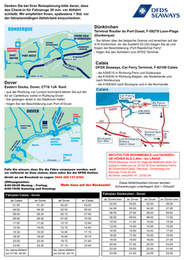 Dover Dünkirchen Calais