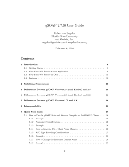 Gsoap 2.7.10 User Guide