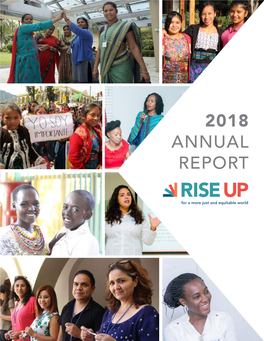 2018 ANNUAL REPORT Girls and Women Have the Power to Transform Their Lives