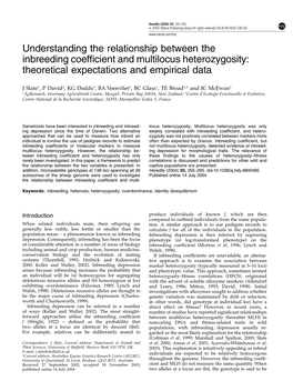 Understanding the Relationship Between the Inbreeding Coefficient