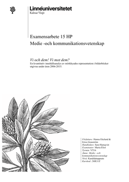 Examensarbete 15 HP Medie -Och Kommunikationsvetenskap