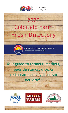 Colorado Farm Fresh Directory 2020