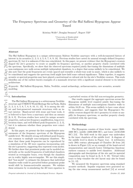 The Frequency Spectrum and Geometry of the Tohtoal Saflieni