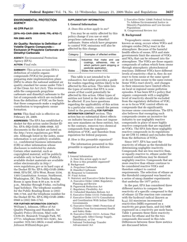 Federal Register/Vol. 74, No. 12/Wednesday, January 21, 2009