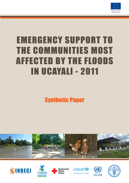 Emergency Support to the Communities Most Affected by the Floods in Ucayali - 2011