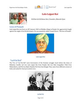 Lala Lajpat Rai