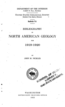 North American Geology