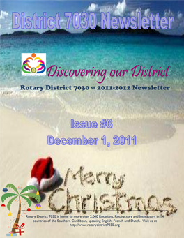 Discovering Our District Rotary�District�7030�∞�2011�2012�Newsletter