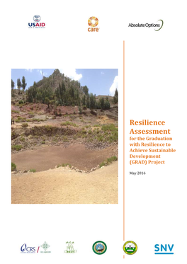 Resilience Assessment for the Graduation with Resilience to Achieve Sustainable Development (GRAD) Project