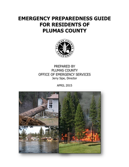 Emergency Preparedness Guide for Residents of Plumas County