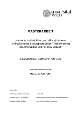 Masterarbeit