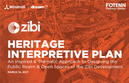 Heritage Interpretive Plan
