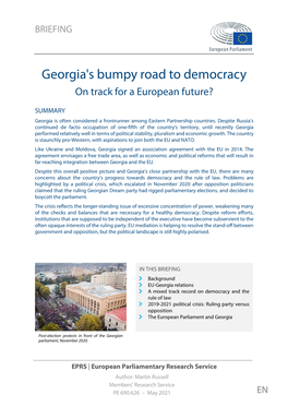 Georgia's Bumpy Road to Democracy on Track for a European Future?