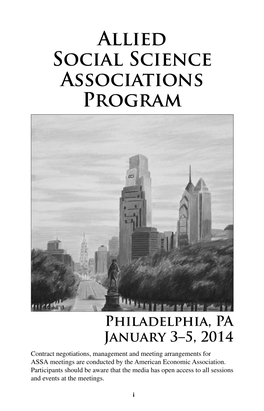 Allied Social Science Associations Program