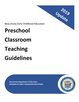 Preschool Classroom Teaching Guidelines