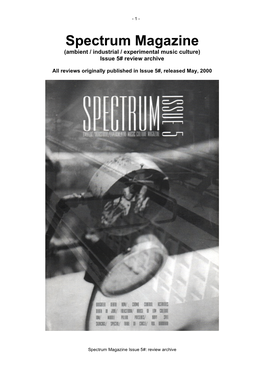 Spectrum Magazine Archive