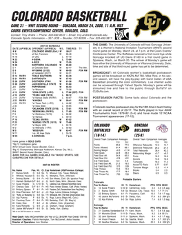 CU Game Notes WNIT.Pmd