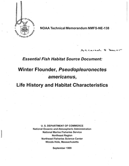 NOAA Technical Memorandum NMFS-NE-138