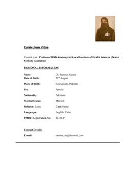 Curriculum Vitae