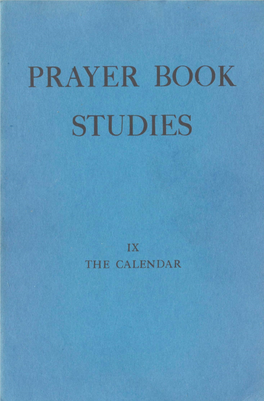 Prayer Book Studies