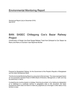 46452-003: SASEC Chittagong-Cox's Bazar