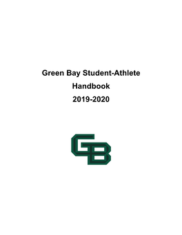 Green Bay Student-Athlete Handbook 2019-2020