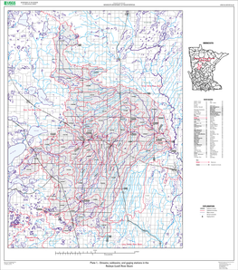 Plate 1.--Streams, Subbasins, and Gaging Stations in the Redeye (Leaf