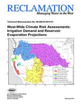 Irrigation Demand and Reservoir Evaporation Projections