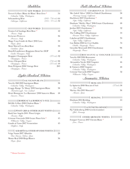 10.23.2020 Bottle Wine List