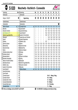 S 020 Meschwitz - Hochkirch - Cunewalde Verkehrstag Mo.-Fr