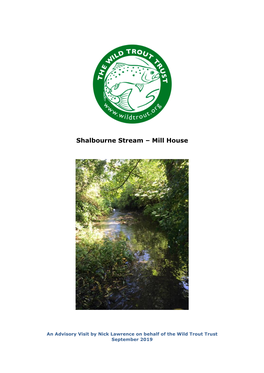 Shalbourne Stream – Mill House