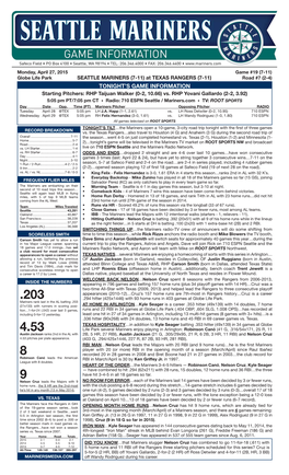 04.27.15 Game Notes.Indd