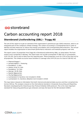 Carbon Accounting Report 2018