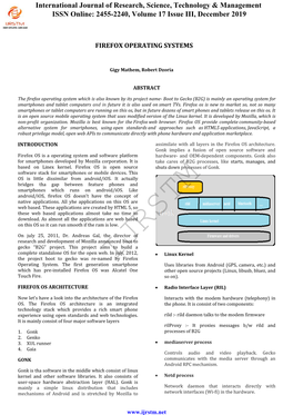 Firefox Operating Systems