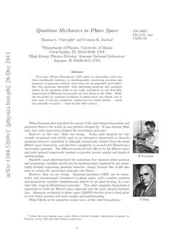 Quantum Mechanics in Phase Space, World Scientiﬁc, 2005