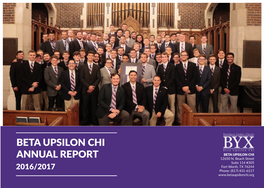 Beta Upsilon Chi Annual Report 12650 N