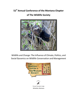 51St Annual Conference of the Montana Chapter of the Wildlife Society