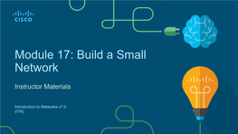 Module 17: Build a Small Network