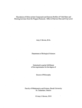 Elucidation of Odour-Potent Compounds and Sensory Profiles of Vidal Blanc and Riesling Icewines from the Niagara Peninsula: Effect of Harvest Date and Crop Level