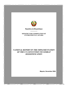 National Report on the Implementation of the Un Convention to Combat