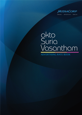 Okto Suria Vasantham Advertising Rate Book Contents