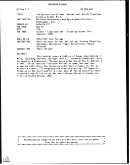 DOCUMENT RESUME. ED 384 517 SE 056 463 TITLE The